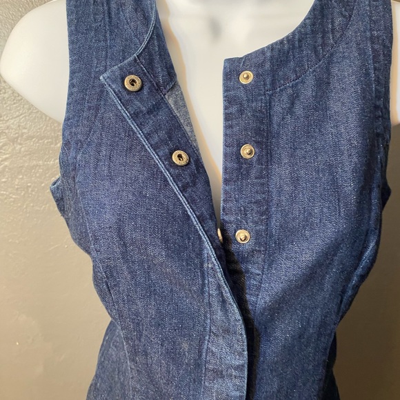 BANANA REPUBLIC DENIM Snap Front Vest/Tank - Picture 8 of 16